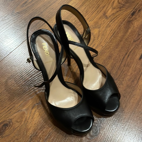 Fendi Shoes - Fendi Zucca heels platforms shoes